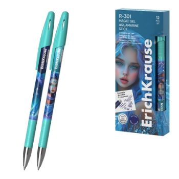 Изтриваема гел химикалка ErichKrause® R-301 Magic Gel Stick Aquamarine 0.5mm
