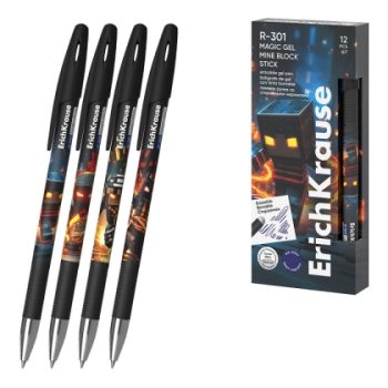 Изтриваема гел химикалка ErichKrause® R-301 Magic Gel Stick Mine Block 0.5mm