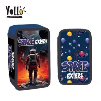 Несесер с 3 ципа YoLLo SPACE 38 части