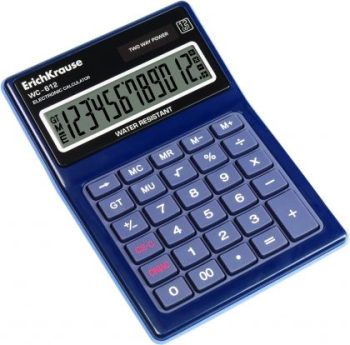 Калкулатор ErichKrause® WC-612 Classic, водоустойчив,12 разряден