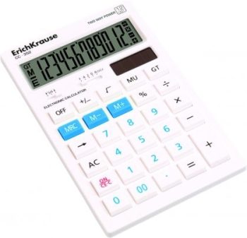 Калкулатор ErichKrause® White CC-352 Classic, 12 разряден