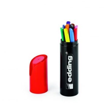 Флумастери edding® 1200, 10 цвята класик в тубус