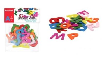 Цветни букви от дърво MP 32mm
