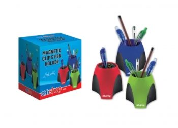 Магнитен моливник OFFISHOP  + кламеродържач - OF428