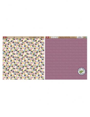 Скрапбук картон двулицев 30x30cm PD103-62