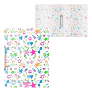 Класьор ErichKrause® Neon Stars, с 2 ринга, 24 мм, А4