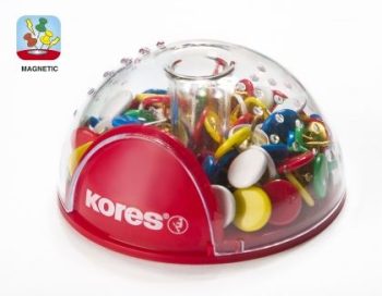 Офис диспенсър KORES с 100 бр. кабърчета