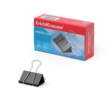 Метална щипка ErichKrause® 25 mm, 12 бр.