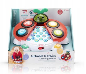 Интерактивна играчка за азбуката и цветовете, Infantino, Калинка