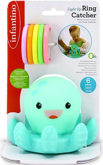 Сензорна играчка със светлини и рингове, Infantino, Октопод