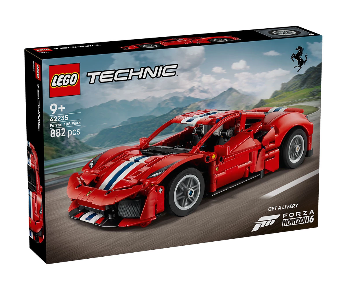 Детски комплект за игра LEGO® Technic 42235 - Кола Ferrari 488 Pista LEGO® Technic 42235 - Ferrari 488 Pista Car