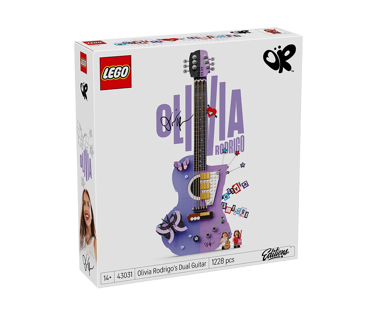 Детски комплект за игра LEGO® Editions Music 43031 - Двойната китара на Оливия Родриго LEGO® Editions Music 43031 - Olivia Rodrigo's Dual Guitar