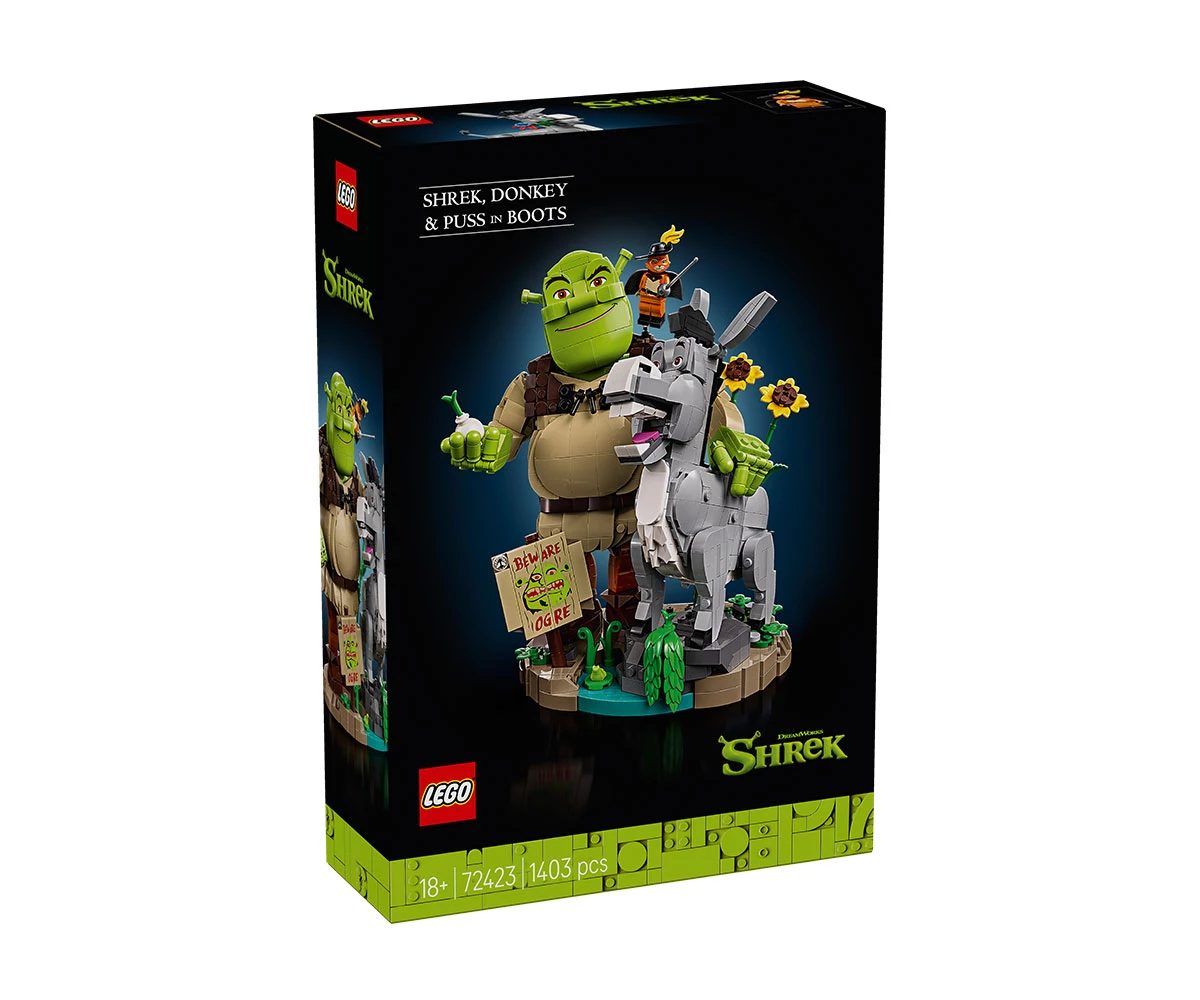 Детски комплект за игра LEGO® Shrek 72423 - Шрек, магарето и Котаракът в чизми LEGO® Shrek 72423 - Shrek, Donkey & Puss in Boots