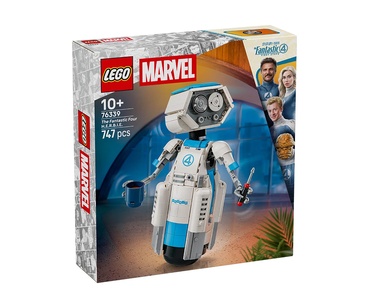 Детски комплект за игра LEGO® Marvel Super Heroes 76339 - Фантастичната четворка: H.E.R.B.I.E. LEGO® Marvel Super Heroes 76339 - The Fantastic Four H.E.R.B.I.E.