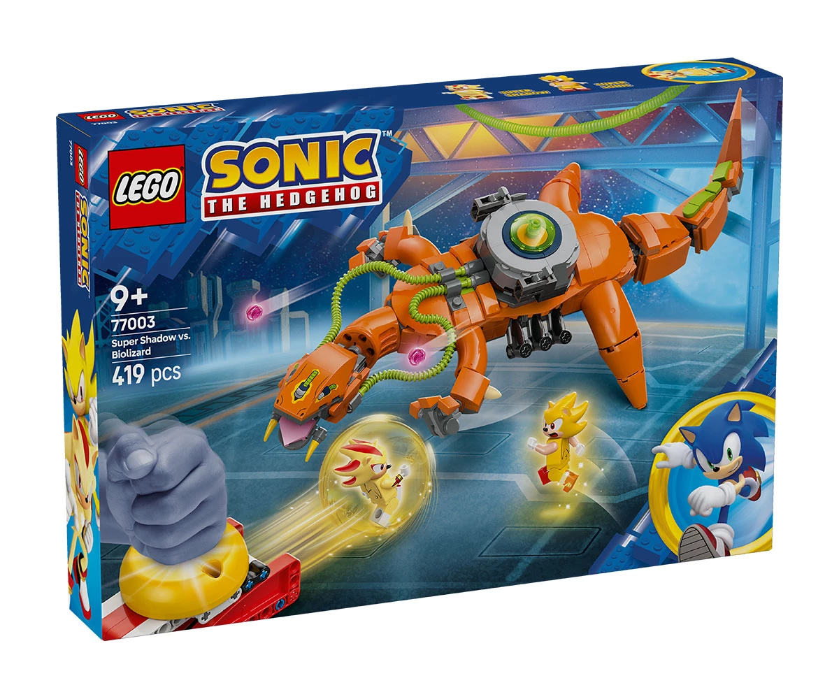 Детски комплект за игра LEGO® Sonic the Hedgehog™ 77003 - Super Shadow срещу Biolizard Конструктор ЛЕГО Sonic 77003