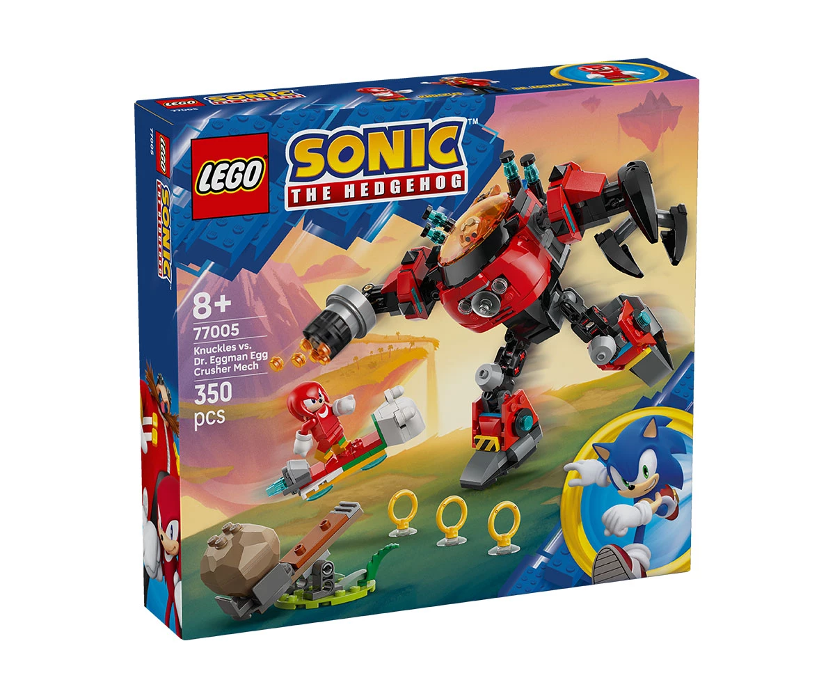 Детски комплект за игра LEGO® Sonic the Hedgehog™ 77005 - Knuckles срещу робот Dr. Eggman Egg Crusher LEGO® Sonic the Hedgehog™ 77005 - Knuckles vs. Dr. Eggman Egg Crusher Mech