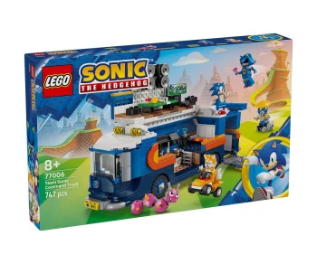 Детски комплект за игра LEGO® Sonic the Hedgehog™ 77006 – Команден камион на екипа на Sonic