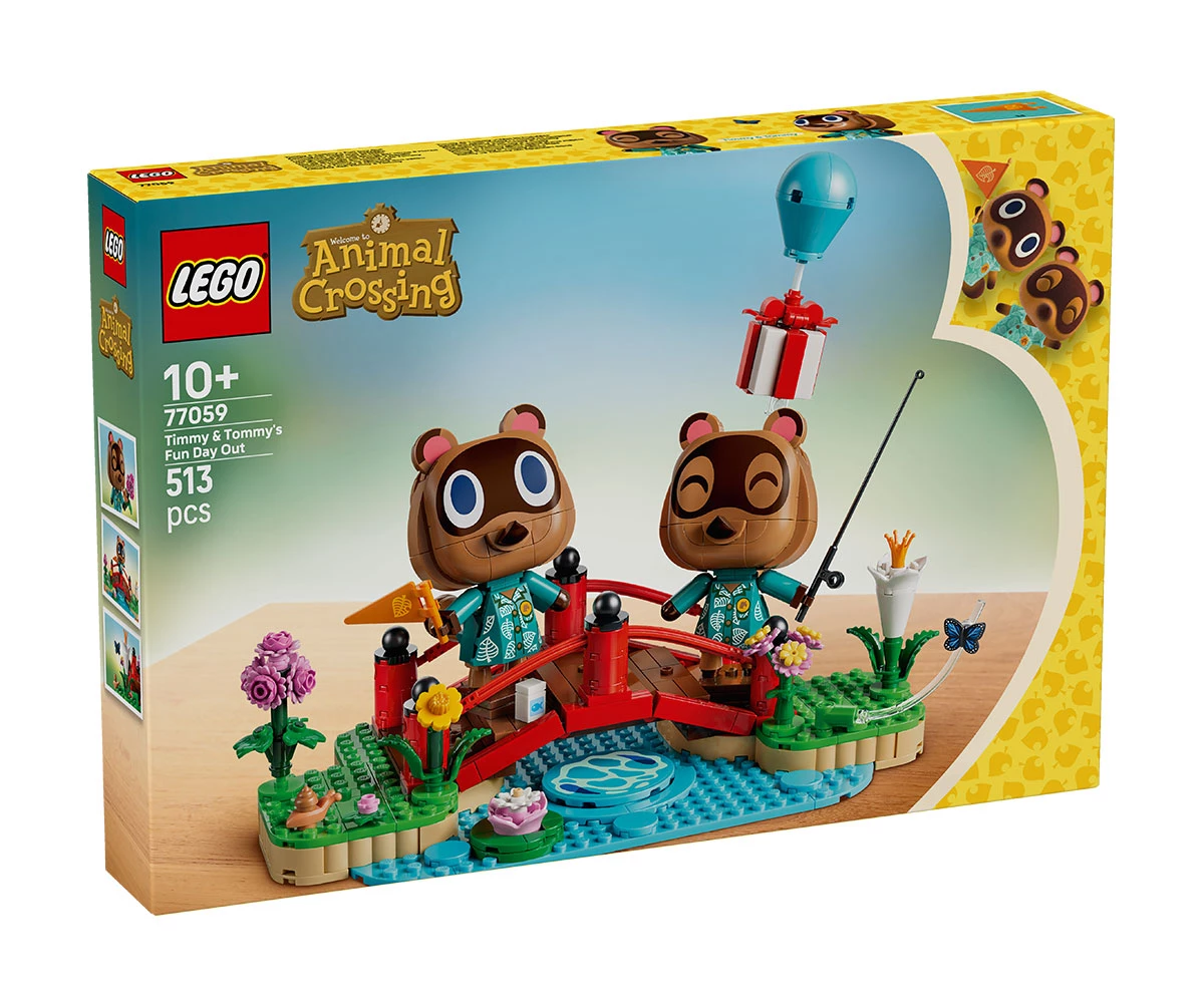 Детски комплект за игра LEGO® Animal Crossing™ 77059 - Забавен ден на Timmy и Tommy LEGO® Animal Crossing™ 77059 - Timmy & Tommy's Fun Day Out