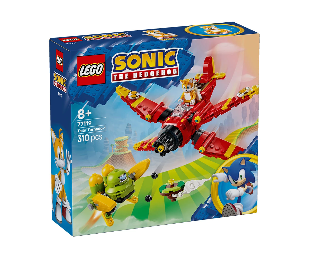 Детски комплект за игра LEGO® Sonic 77119 - Торнадо-1 на Тейлс LEGO® Sonic 77119 - Tails' Tornado-1