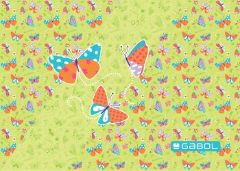 Подложка за бюро Gabol "Bouquet" за момиче, 1брой