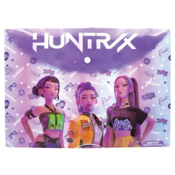 Папка с копче A4 K-Pop Demon Hunters Huntrix Lilac