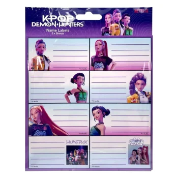 Етикети за тетрадки K-Pop Demon Hunters (16 броя)